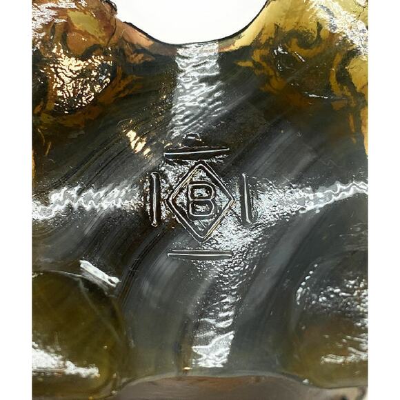 Boyd Art Glass 2000 Toffee Swirl Colonial Drape Toothpick Holder - Picture 4 of 5